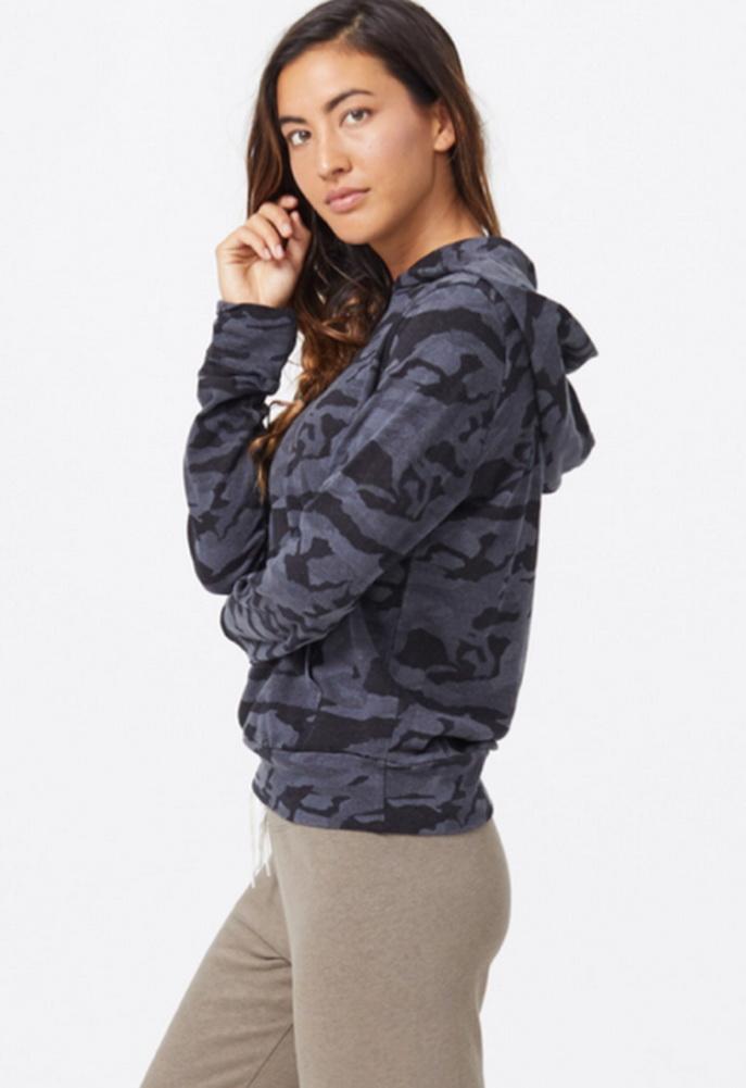 Monrow Camo Pullover Hoodie