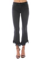Frame Denim Le Crop Mini Boot With Shredded Raw Edge