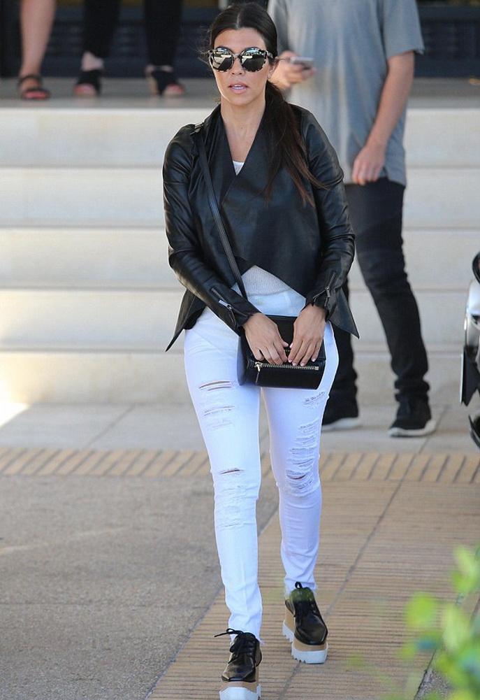 Frame Denim Le Color Ripped Jean As Seen On Kourtney Kardashian