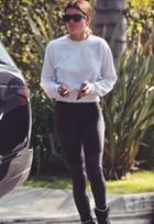 Cotton Citizen The Milan Cropped Crewneck Sweatshirt With Grinding As Seen On Sofia Richie