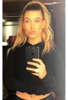 Cotton Citizen The Monaco Crop Military Thermal Hoodie As Seen On Hailey Baldwin