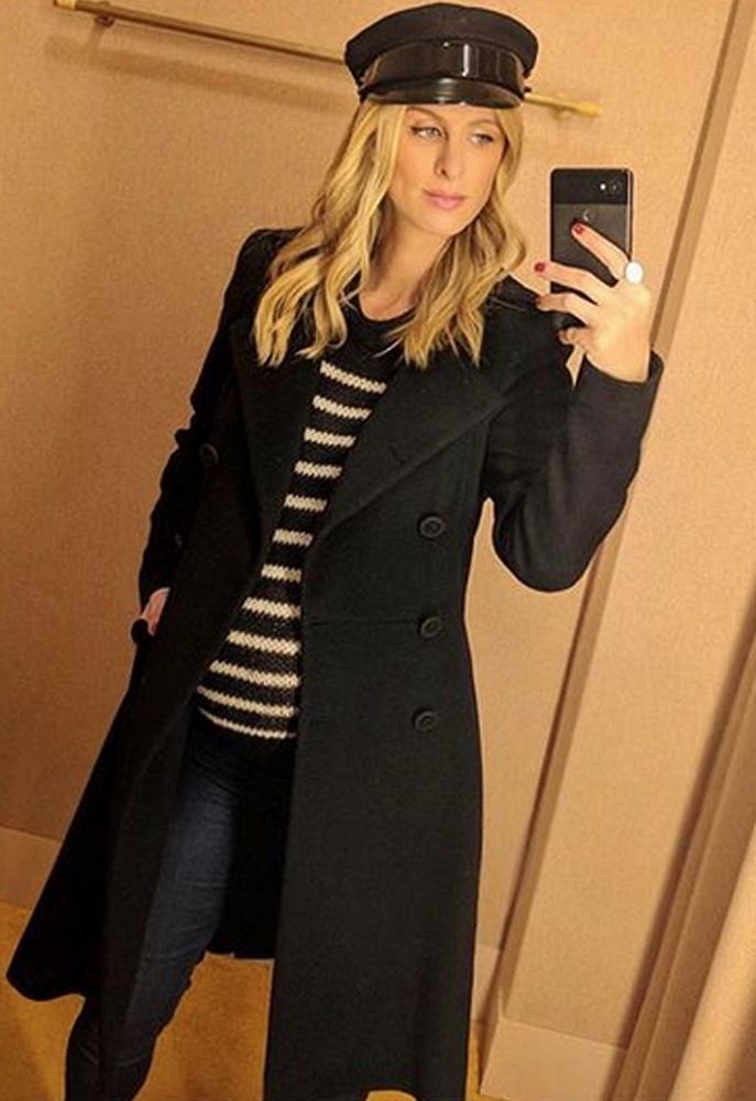 Ruslan Baginskiy Leather Baker Boy Cap As Seen On Nicky Hilton