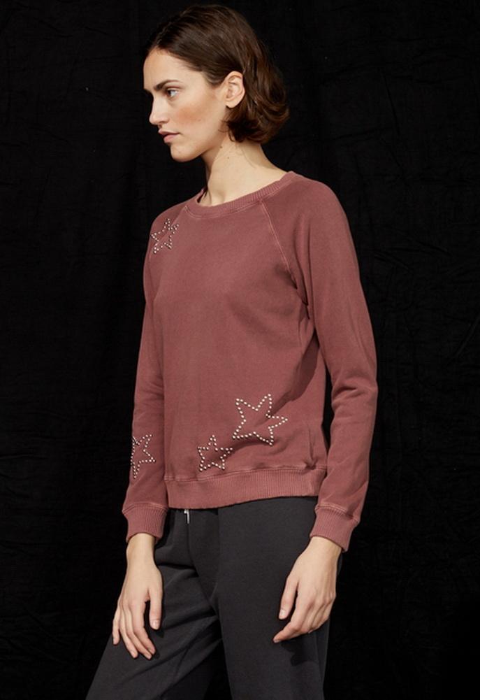 Monrow Vintage Raglan With Star Studs