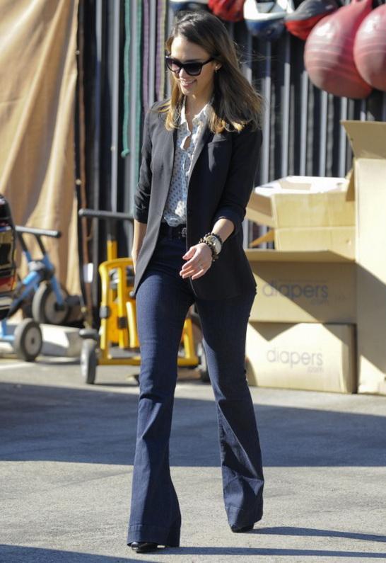 J Brand Lovestory Flare Jean As Seen On Jessica Alba