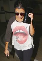 Lauren Moshi Color Lip Piercing Maglan Tee As Seen On Kourtney Kardashian