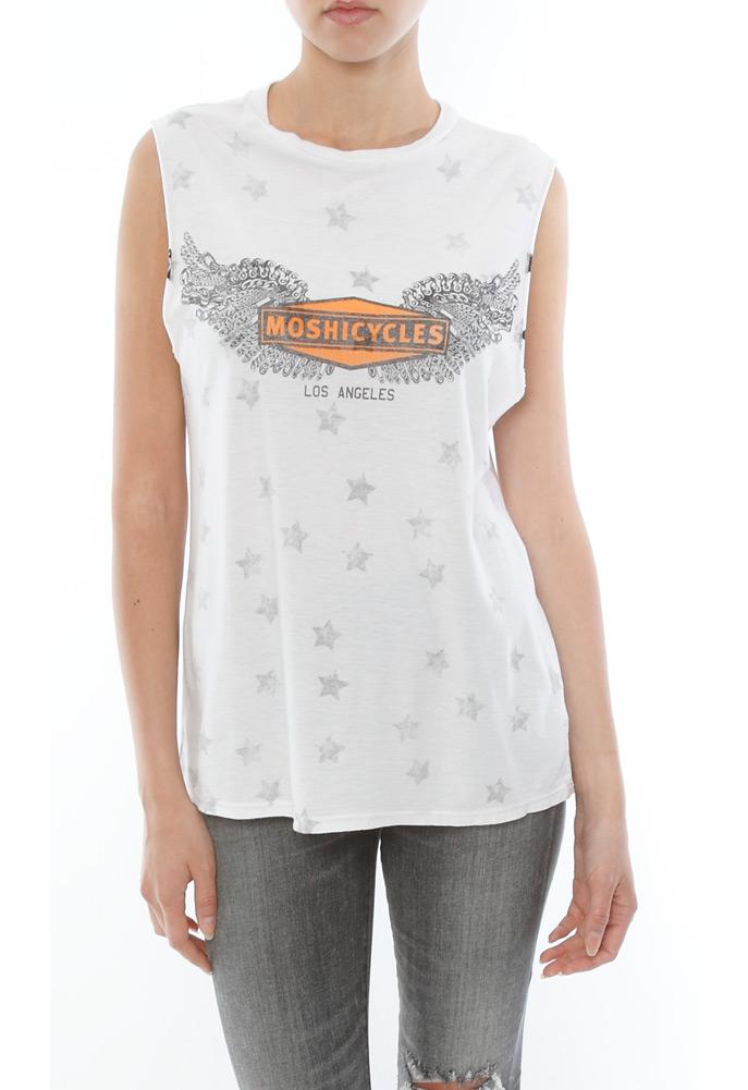Lauren Moshi Moshicycles Roxanne Vintage Muscle Tee
