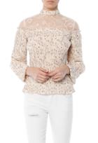 Moon River Pleated Floral Top