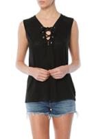 Monrow Lace Up Tank