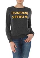 Wildfox Champagne Superstar Baggy Beach Jumper