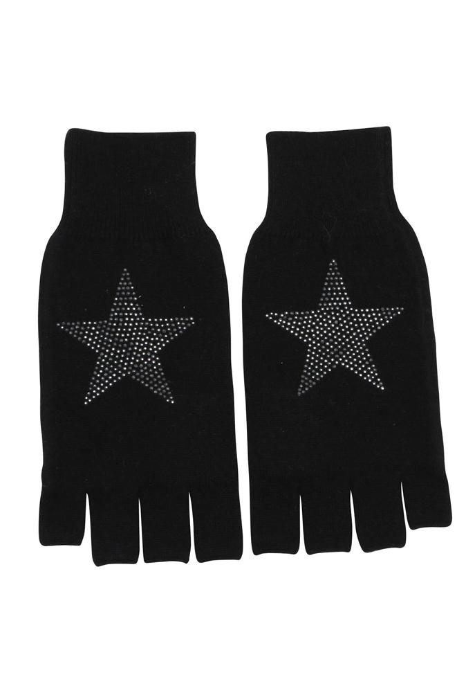 Minnie Rose Studz Fingerless Star Gloves