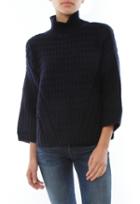 Autumn Cashmere Boxy Shaker Stitch Mock Neck Sweater