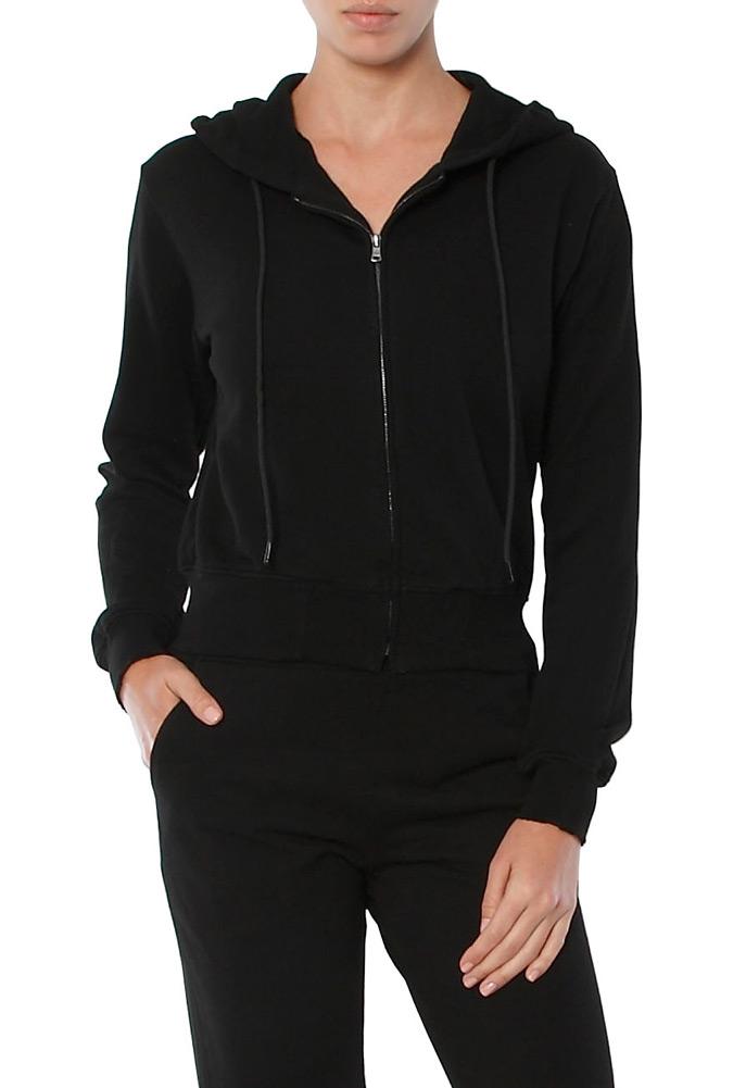 Cotton Citizen The Milan Cropped Zip Hoodie
