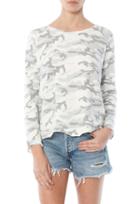 Generation Love Leif Camo Sweatshirt With Torn Hem