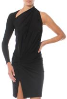 Mason By Michelle Mason Asymmetrical Twist Mini Dress