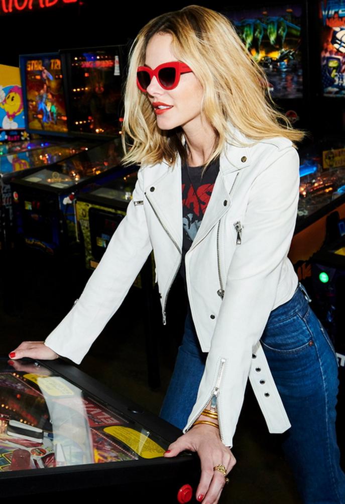 Lth Jkt Mya Cropped Moto Jacket