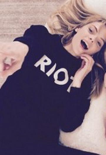 Sub_urban Riot Riot Crew Neck Sweatshirt As Seen On Jaime King