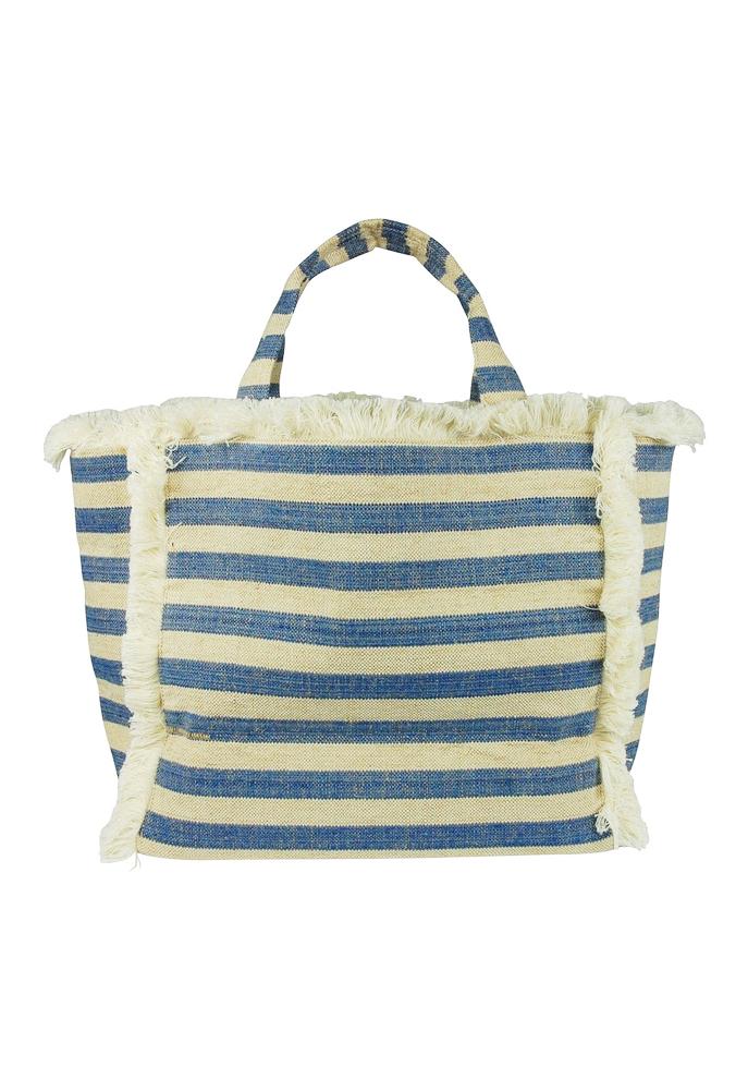 Hat Attack Fringed Canvas Tote Bag