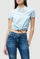 Frame Denim Shrunken Short Sleeve Top