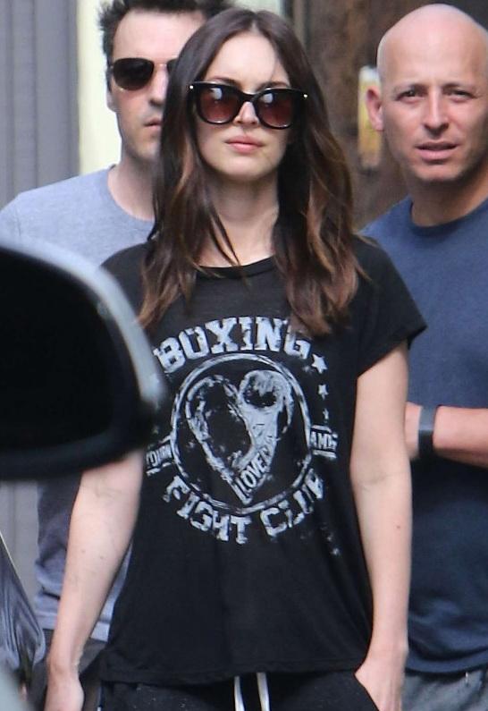 Lauren Moshi Amelie Boxing Fight Club Tee As Seen On Megan Fox