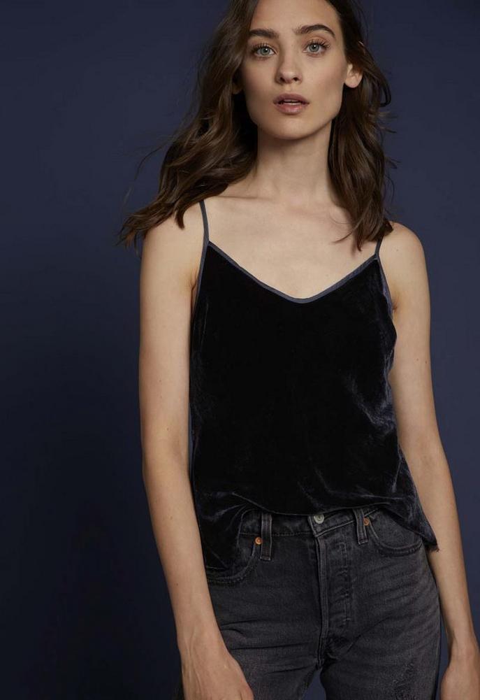 Nation Ltd Lera Velvet Bias Cut Cami