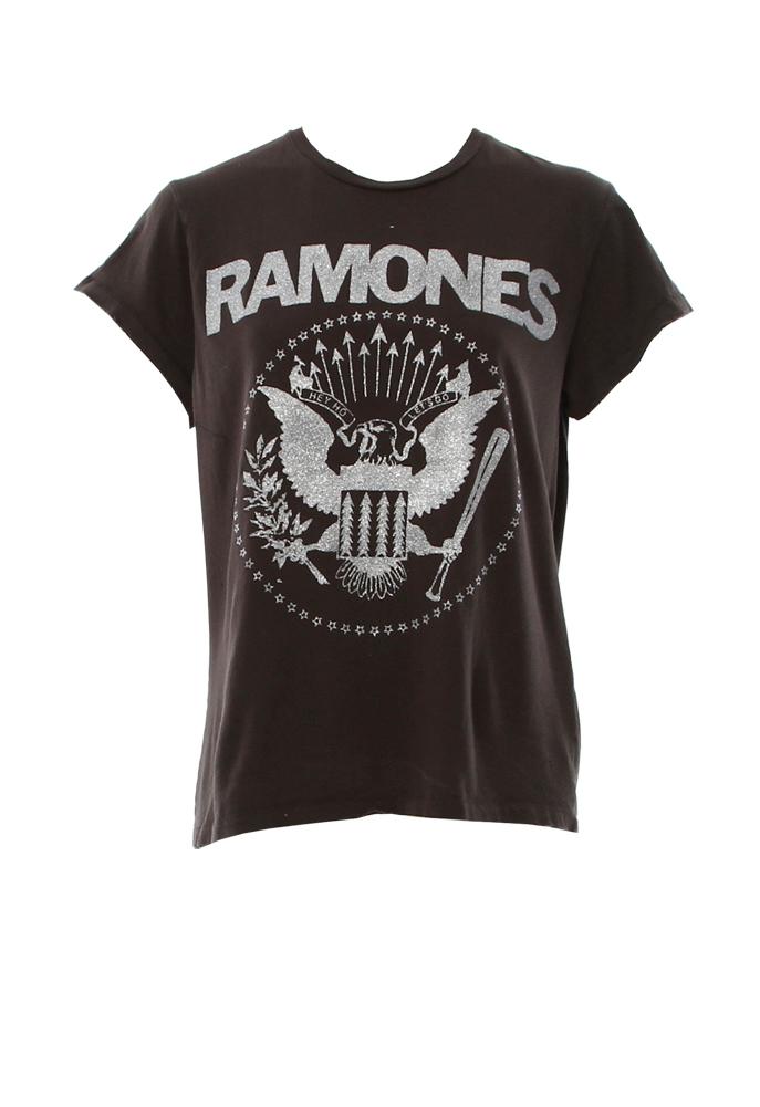 Madeworn Ramones Silver Glitter Tee