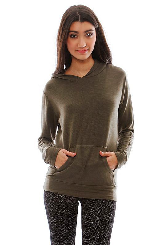 Monrow Kangaroo Super Soft Fleece Pullover