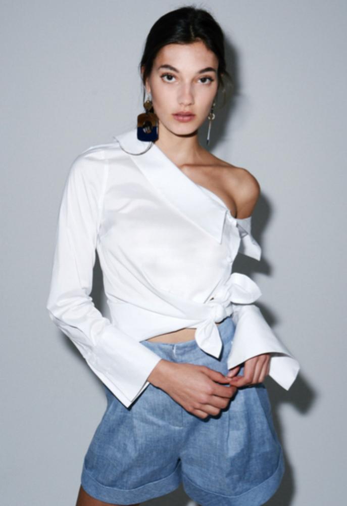 Nicholas Cotton Asymmetrical Shirt