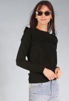 27 Miles Malibu Mayomi Ruffle Yoke Crew Neck Pullover