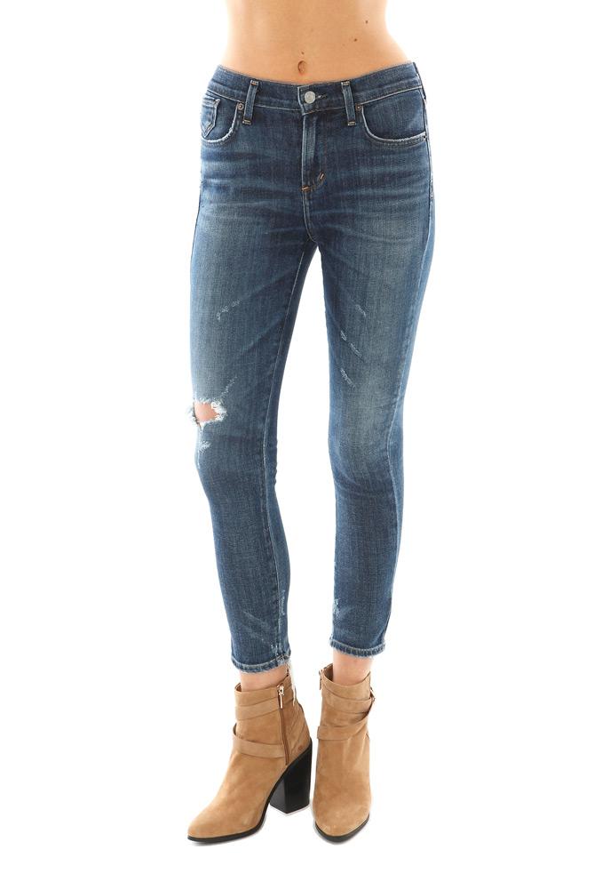 A Gold E Sophie High Rise Crop Skinny Jean
