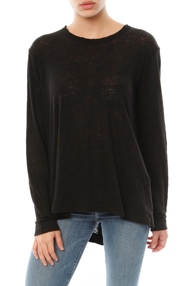 Wilt Slouchy Crew Split Back Lux Slub Tee