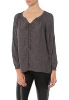 Ramy Brook Jaquard Patricia Long Sleeve Top