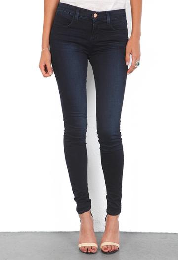 J Brand Mid Rise Super Skinny Jean