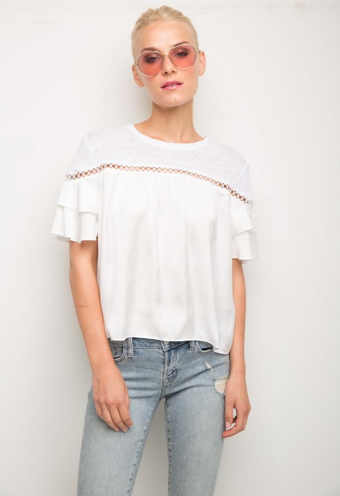 Generation Love Becky Ruffle Top