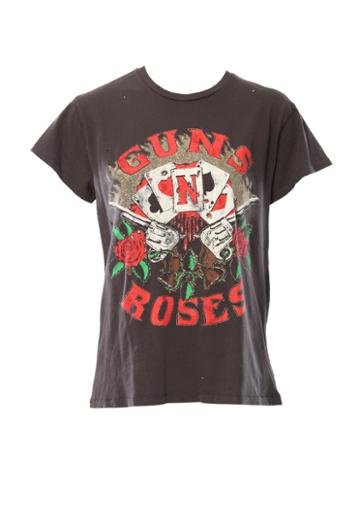 Madeworn Guns And Roses Cards Tee With Glitter