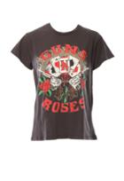 Madeworn Guns And Roses Cards Tee With Glitter