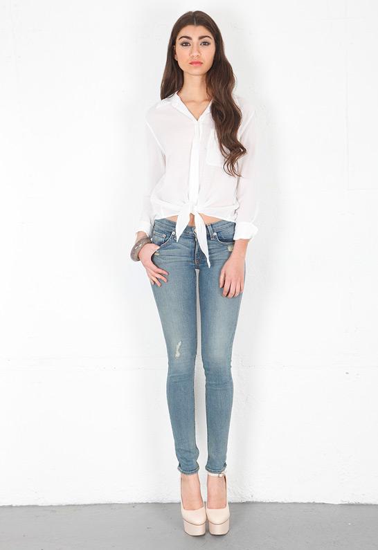 Rag & Bone/jean Ripped Skinny