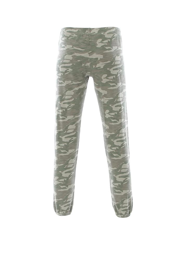 Monrow Supersoft Tonal Camo Elastic Waist Sweatpants