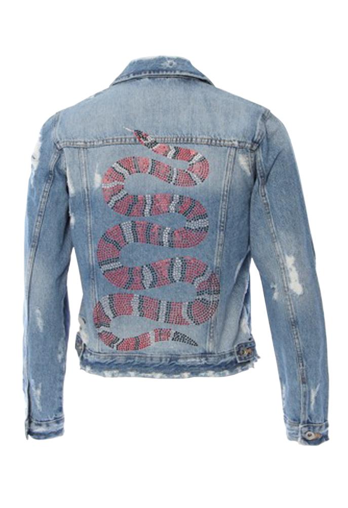 Hipchik Snake Denim Jacket