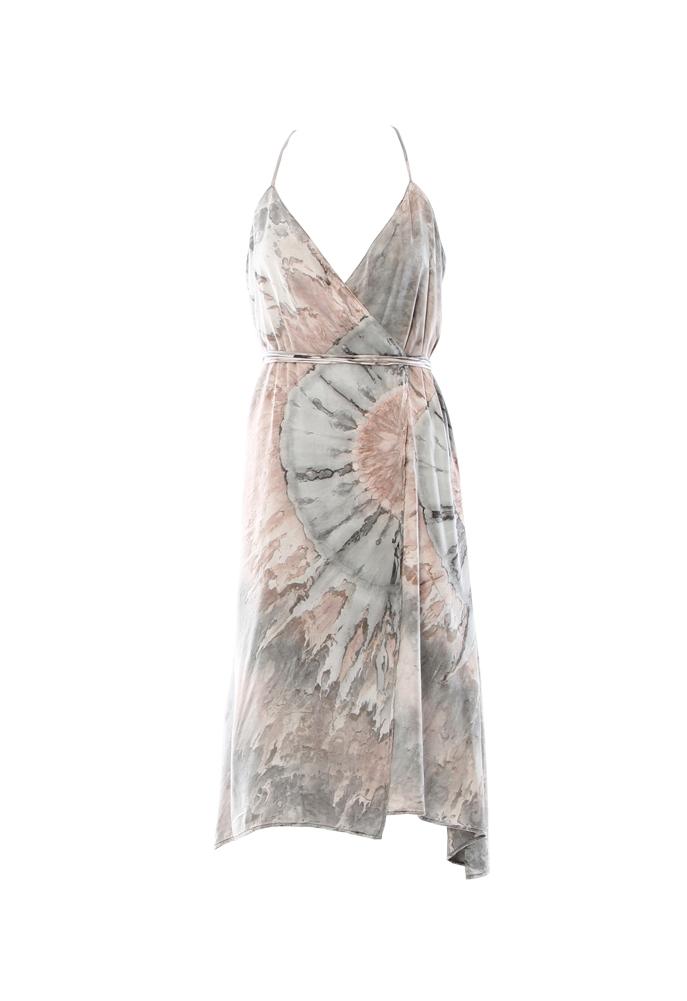 Enza Costa Sateen Wrap Dress