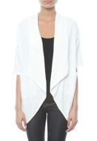 Jet By John Eshaya Crop Sleeve Angle Sweater
