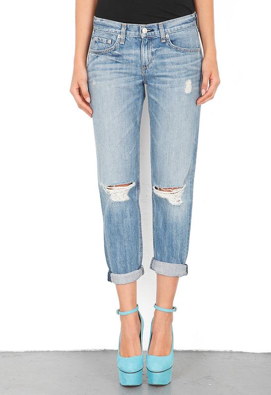 Rag & Bone/jean Boyfriend Jean With Holes