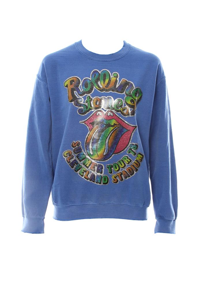 Madeworn Rolling Stones Summer '78 Glitter Transfer Sweatshirt