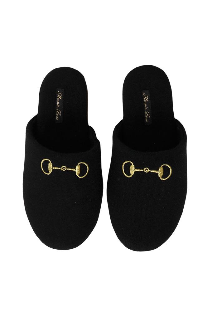Minnie Rose Buckle Slippers