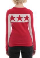 Minnie Rose Long Sleeve Sweater With Stars