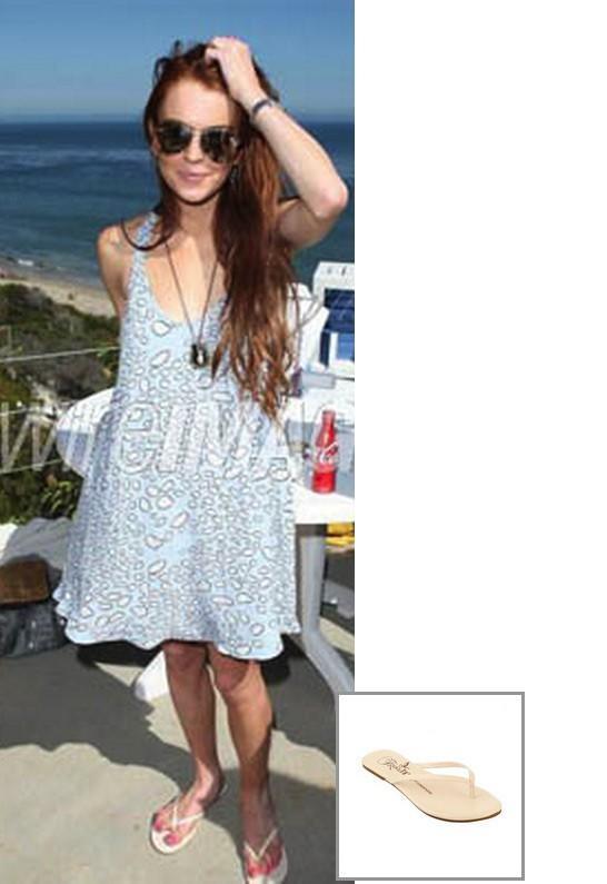 Trove Tkees Foundation Leather Sandal As Seen On Lindsay Lohan