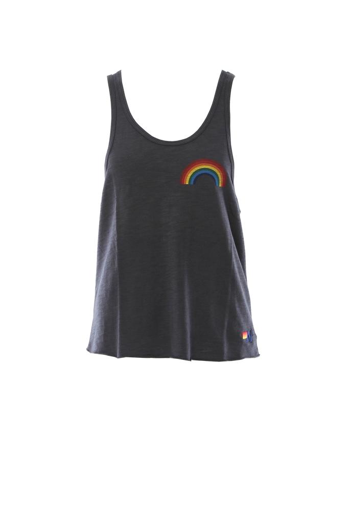 Aviator Nation Small Rainbow Racer Tank