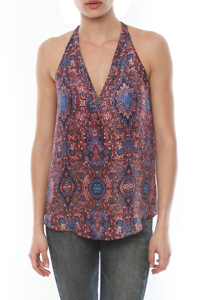 Rory Beca Corisco V Neck Tank With Back Pleat