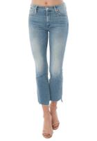 Mother Insider Crop Two Step Fray Jean