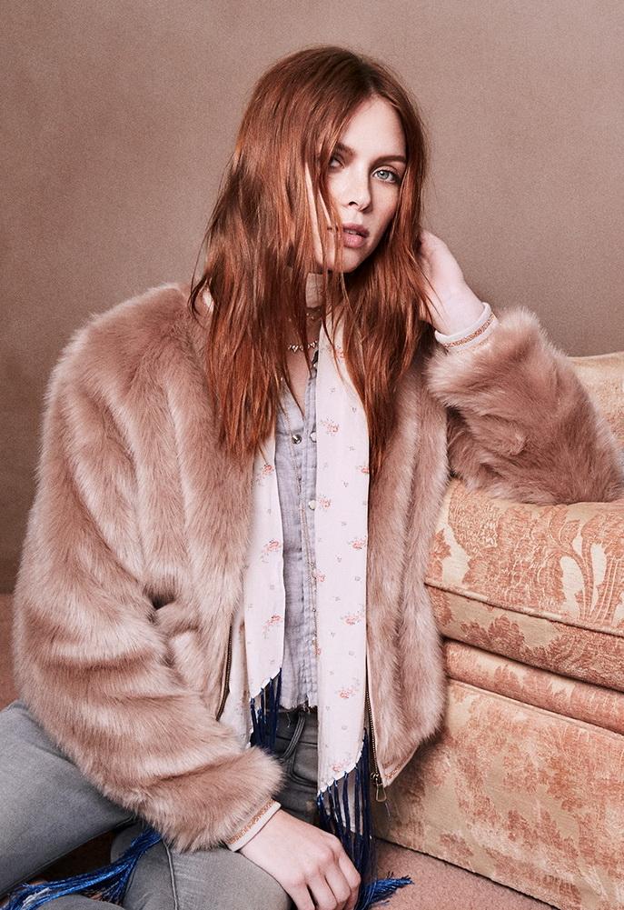 Mother The Letterman Fur Jacket