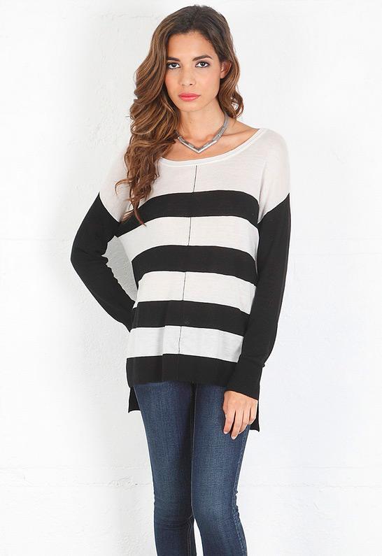 Feel The Piece Bold Stripe Sweater